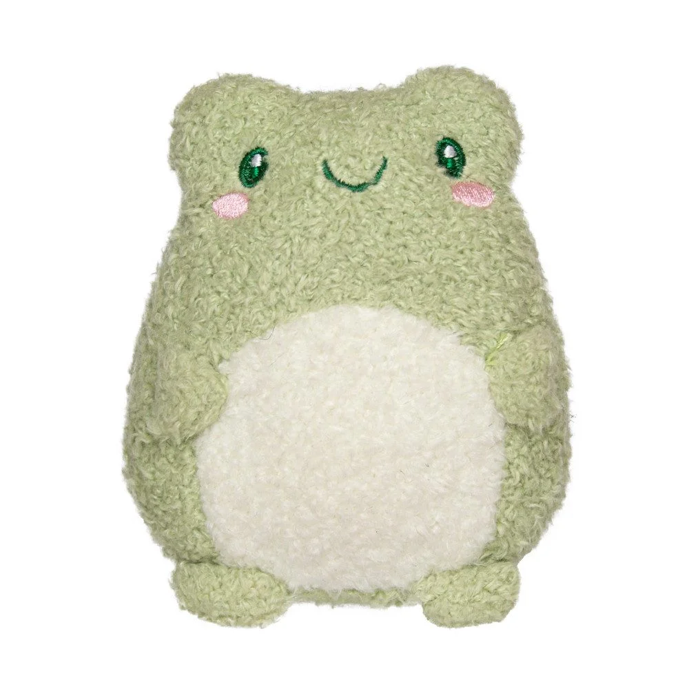 Plüschfigur „Frosch“ – grün/weiß